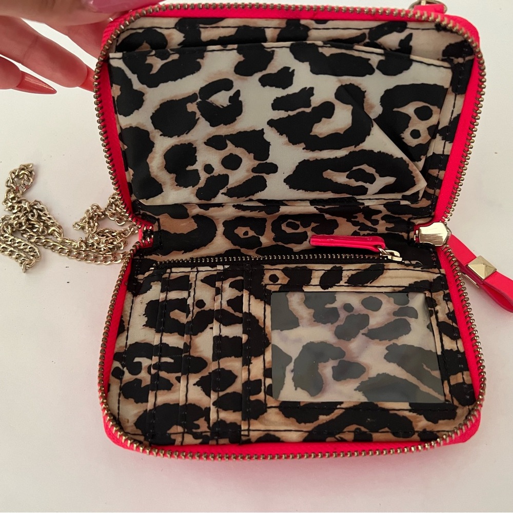 Victoria’s Secret - shoulder card holder chain purse in Hot pink